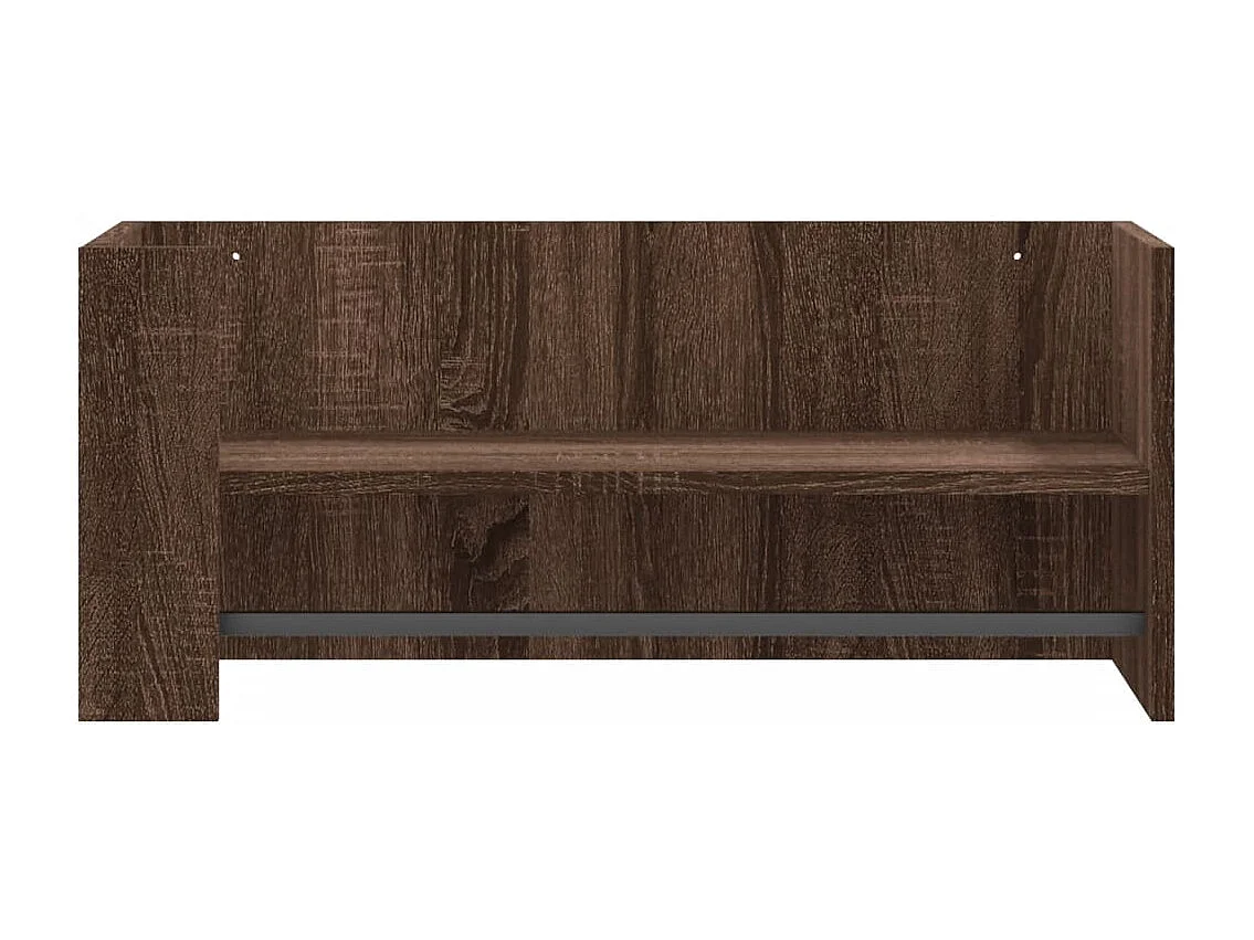 Estante parede 70,5x35x30,5 cm deriv. madeira carvalho castanho