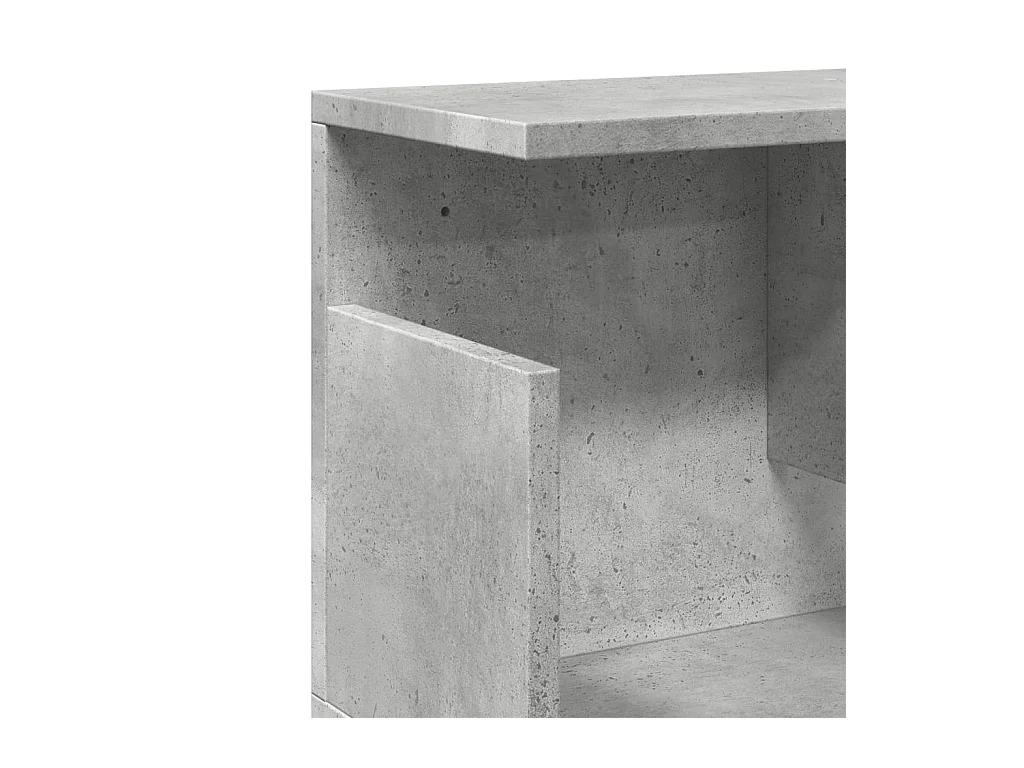 Armoire murale 100x20x30 cm gris béton bois d'ingénierie