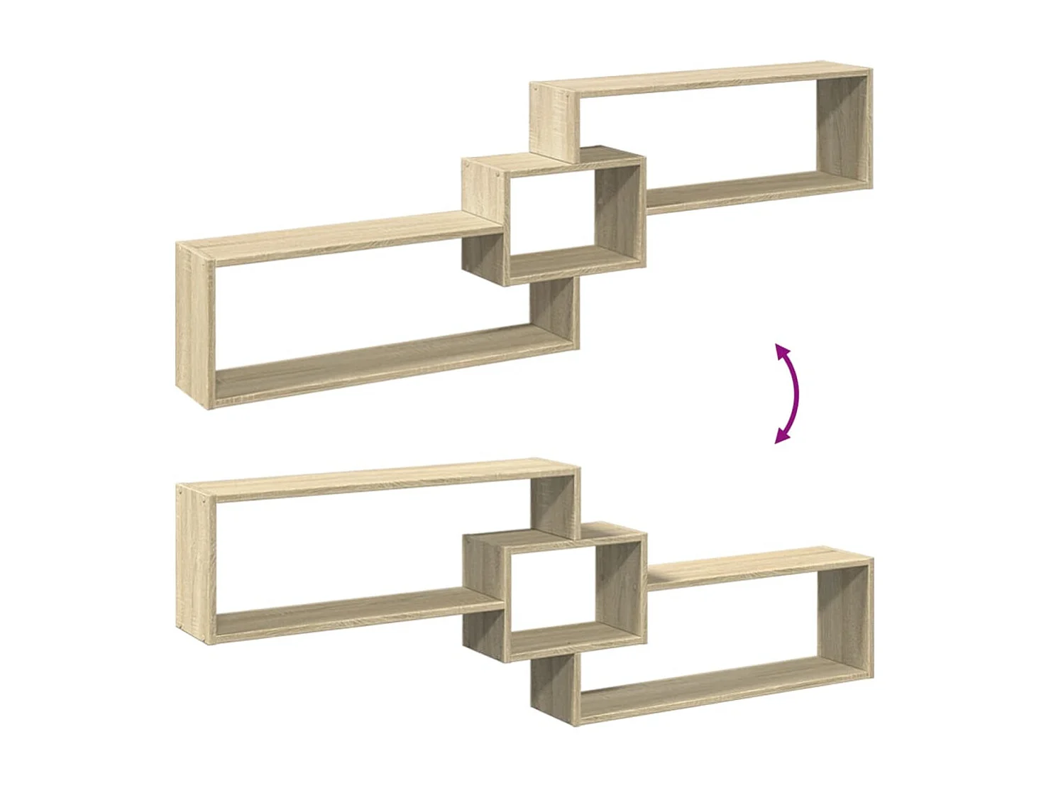 Armoire murale 158x18x53 cm chêne sonoma bois d'ingénierie