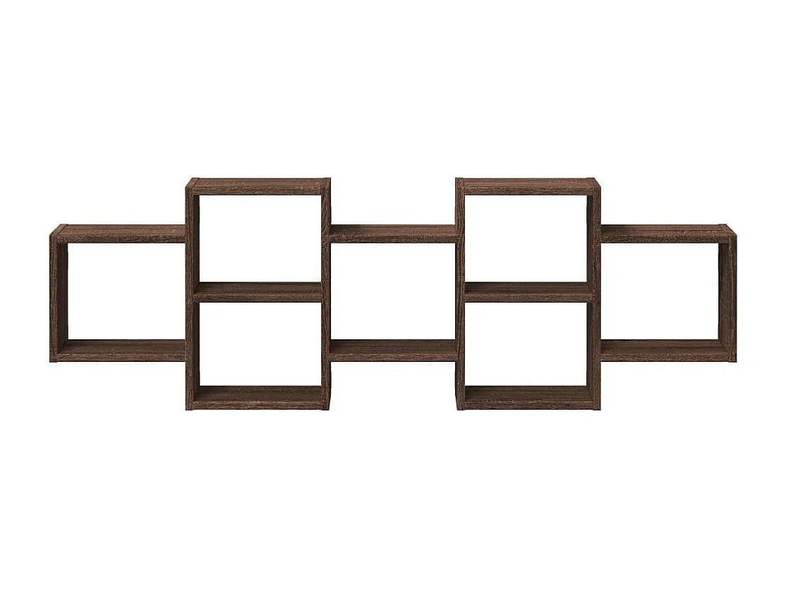 Prateleira parede 129x18x42 cm deriv. madeira carvalho castanho