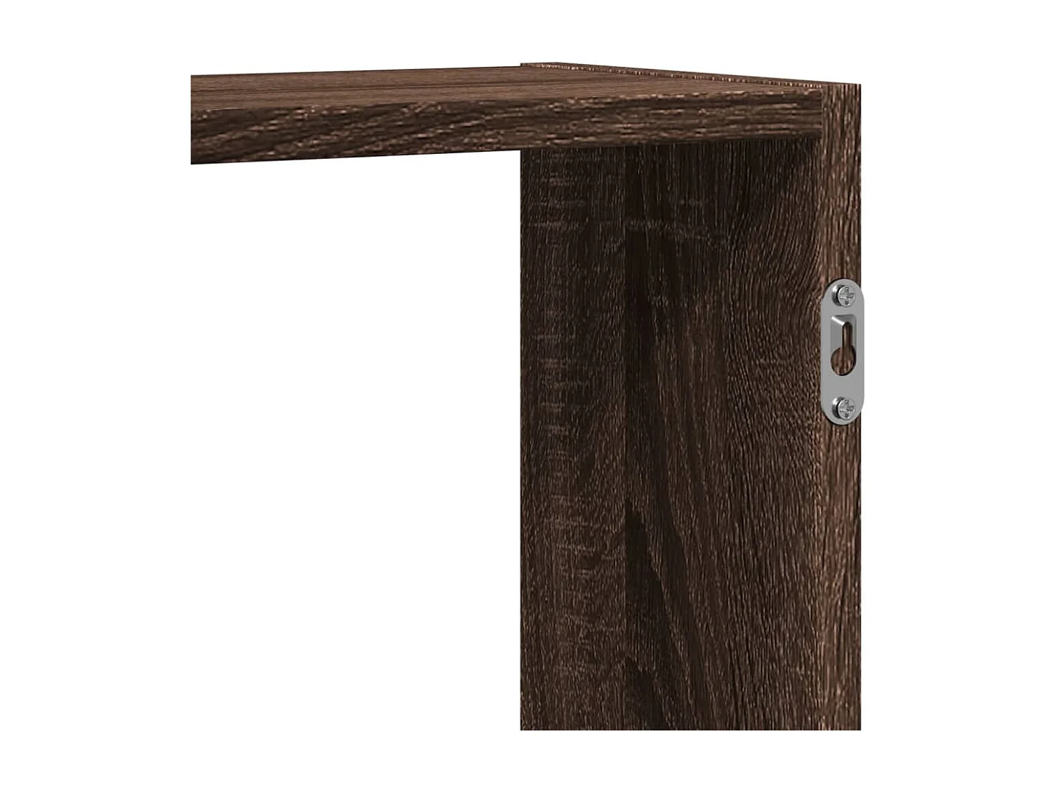Étagère murale chêne marron 129x18x42 cm bois d'ingénierie