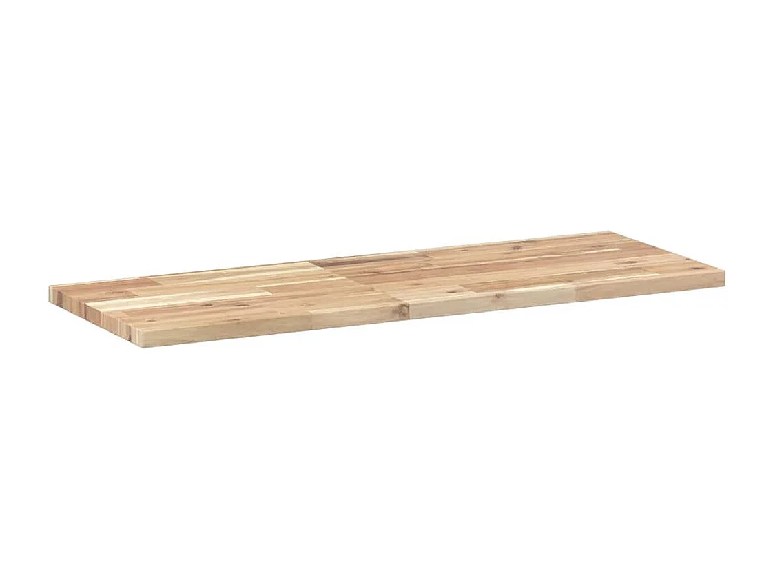 Ripiano a Parete 100x30x2 cm Legno Massello Acacia Non Trattato