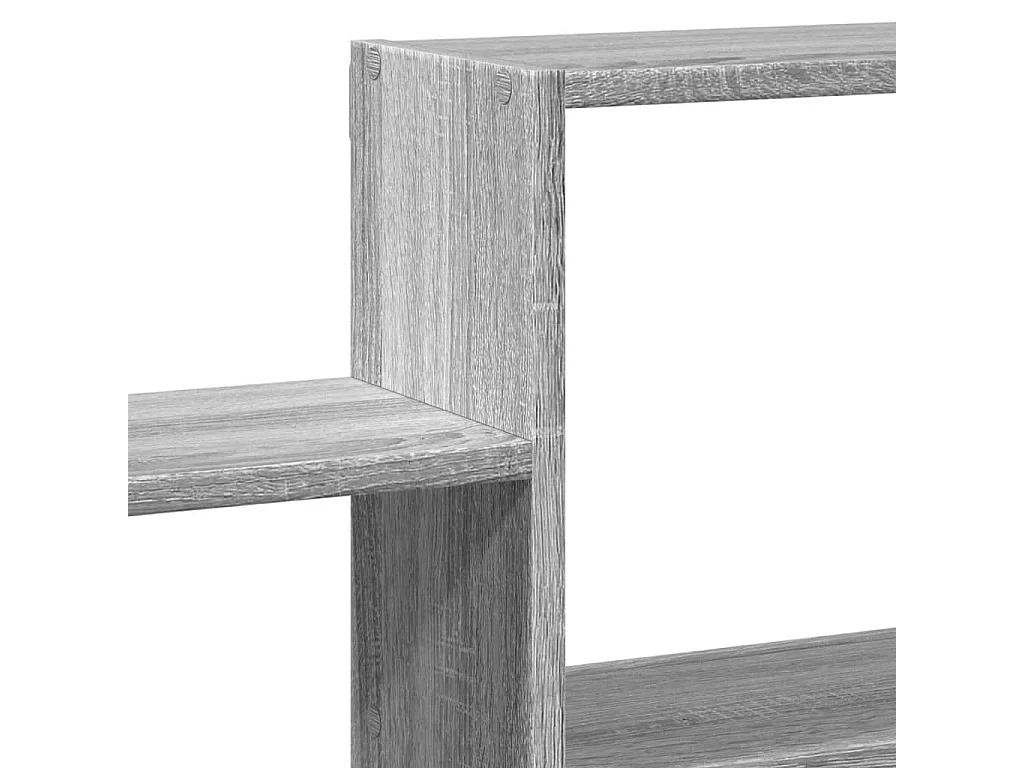 Wandregal Grau Sonoma 96x18x60 cm Holzwerkstoff