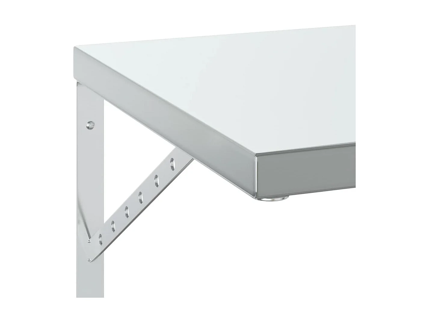 Prateleiras de parede 2 pcs 75x40 cm aço inoxidável prateado