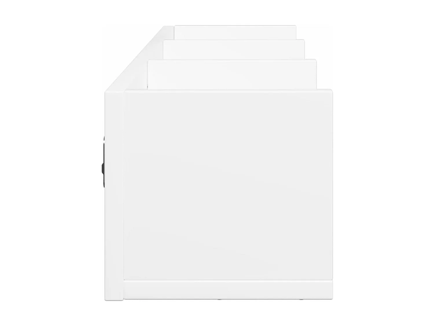 Wandkasten 2 st 75x18x16,5 cm bewerkt hout wit