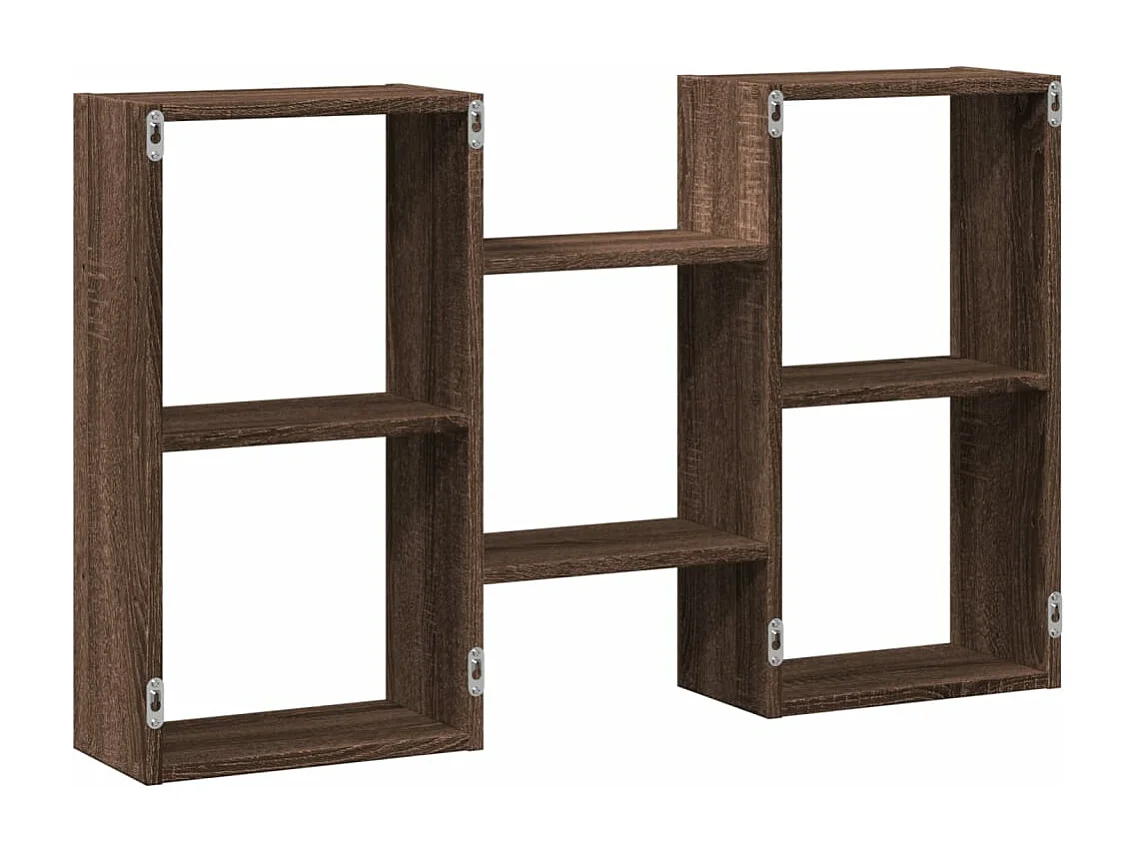 Wandregal Braun Eichen-Optik 96x18x60 cm Holzwerkstoff