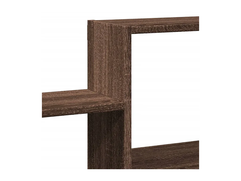 Wandregal Braun Eichen-Optik 96x18x60 cm Holzwerkstoff