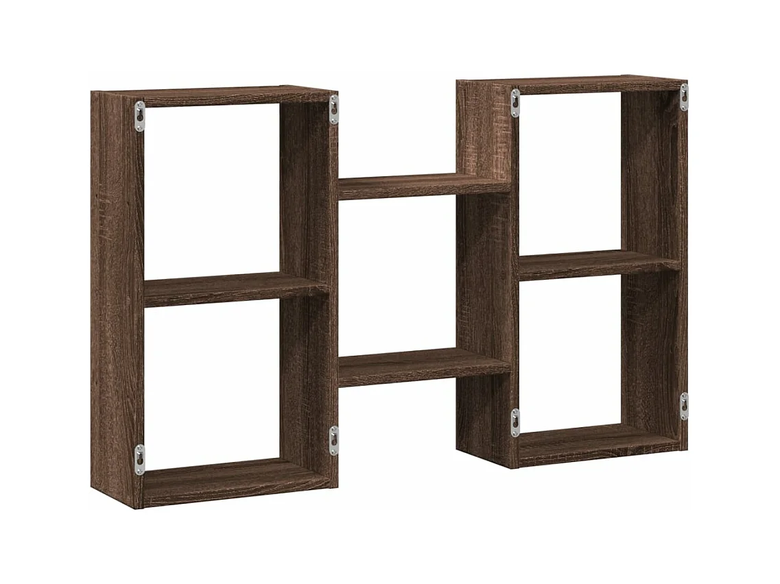 Mensola a Muro Rovere Marrone 96x18x60 cm in Truciolato