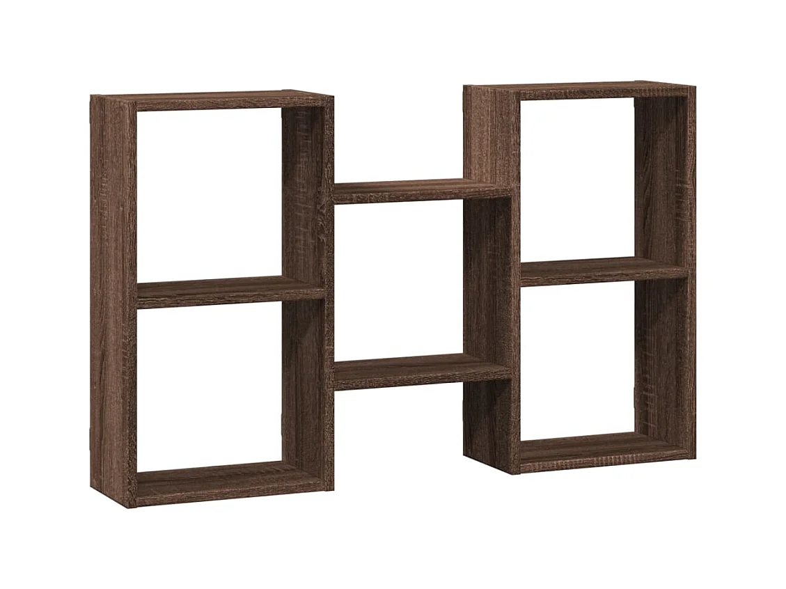 Mensola a Muro Rovere Marrone 96x18x60 cm in Truciolato