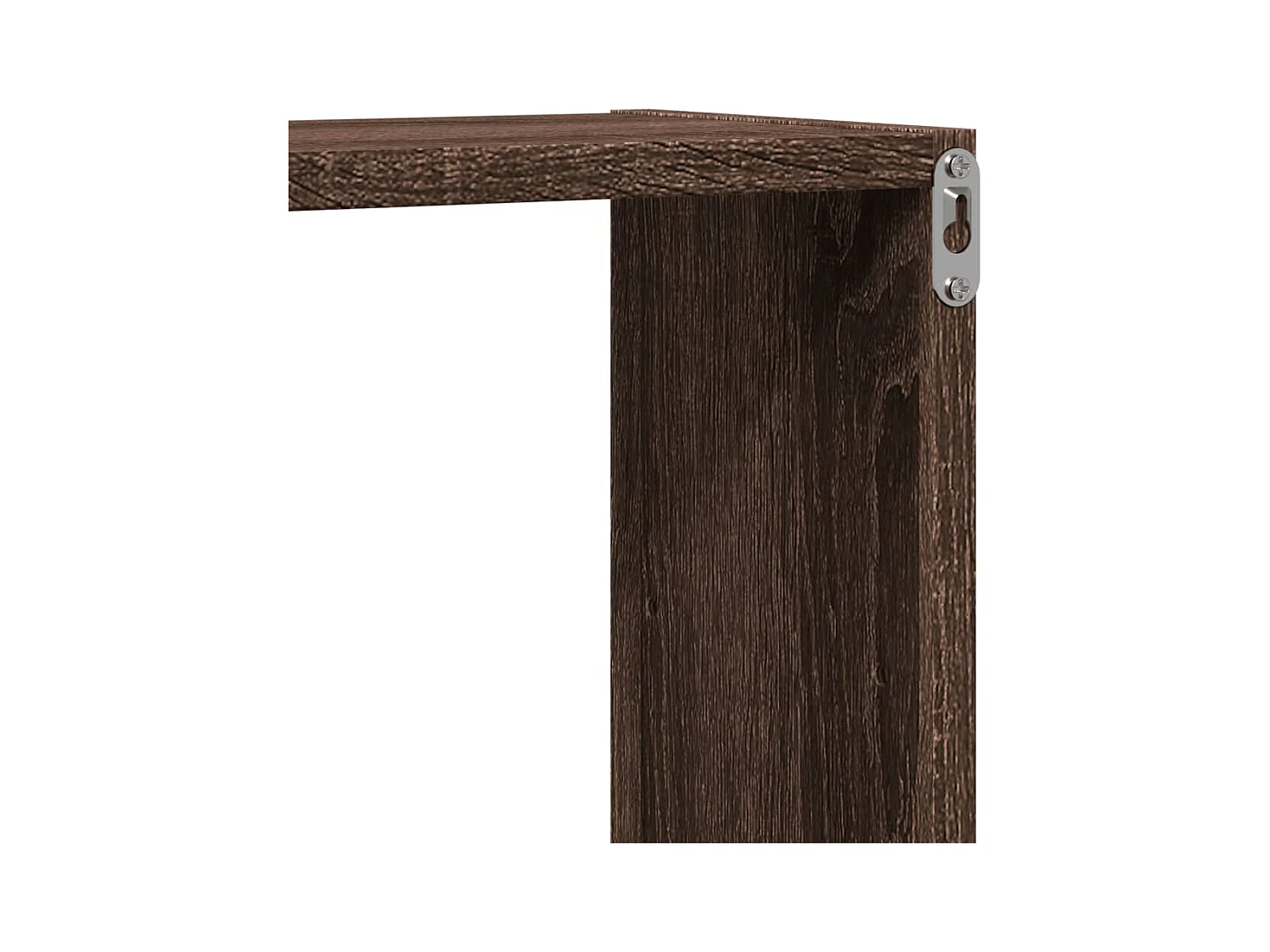 Mensola a Muro Rovere Marrone 96x18x60 cm in Truciolato