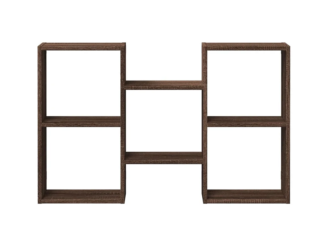 Mensola a Muro Rovere Marrone 96x18x60 cm in Truciolato