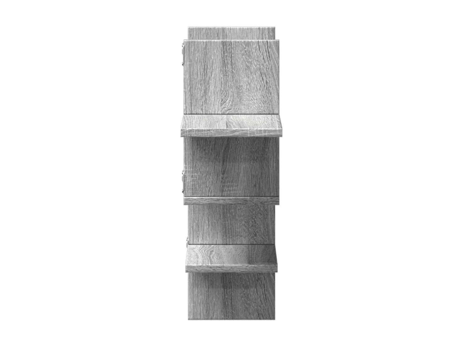 Étagère murale sonoma gris 124,5x18x60,5 cm bois d'ingénierie