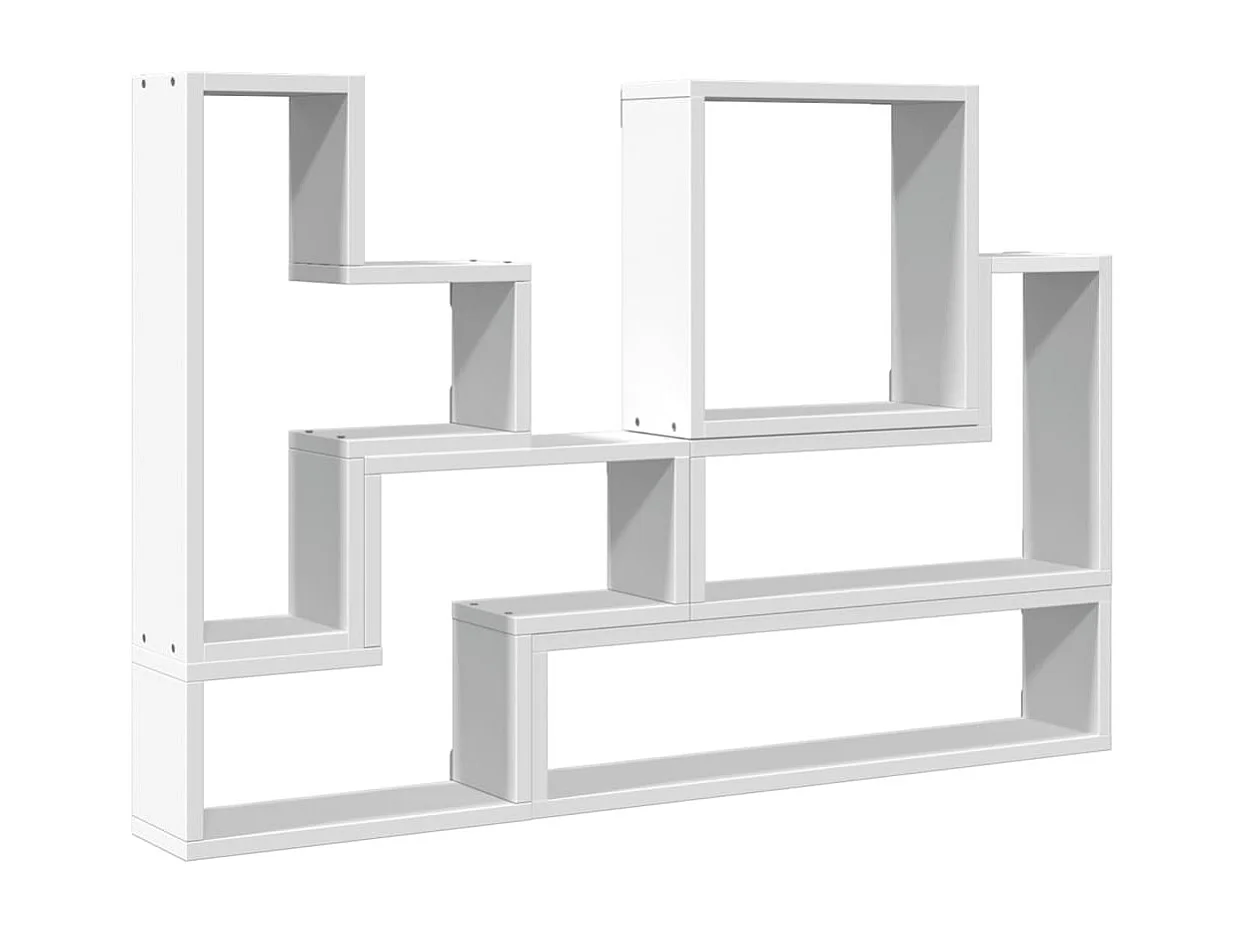 Scaffale a Parete Bianco 90x12x64 cm in Legno Multistrato