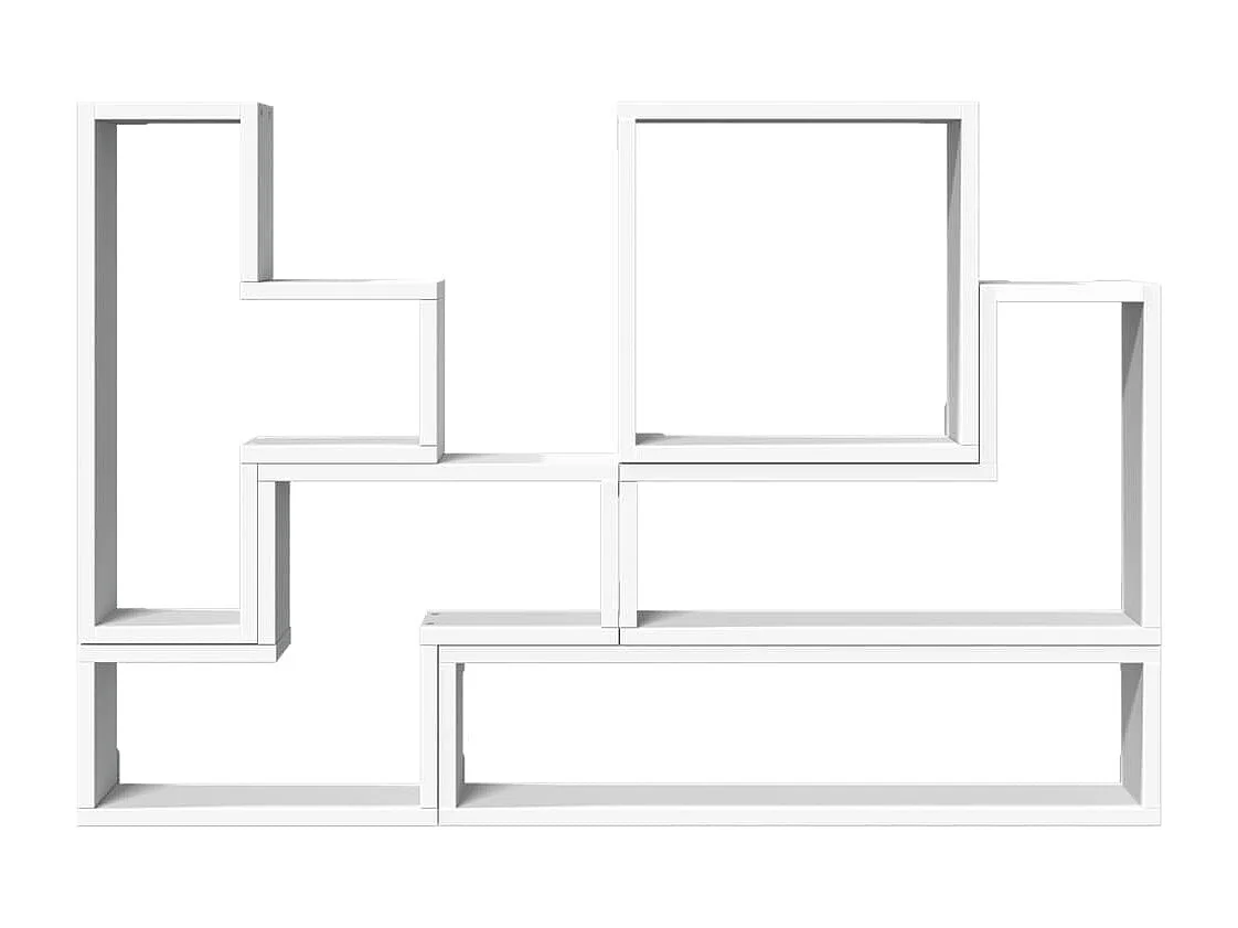 Scaffale a Parete Bianco 90x12x64 cm in Legno Multistrato