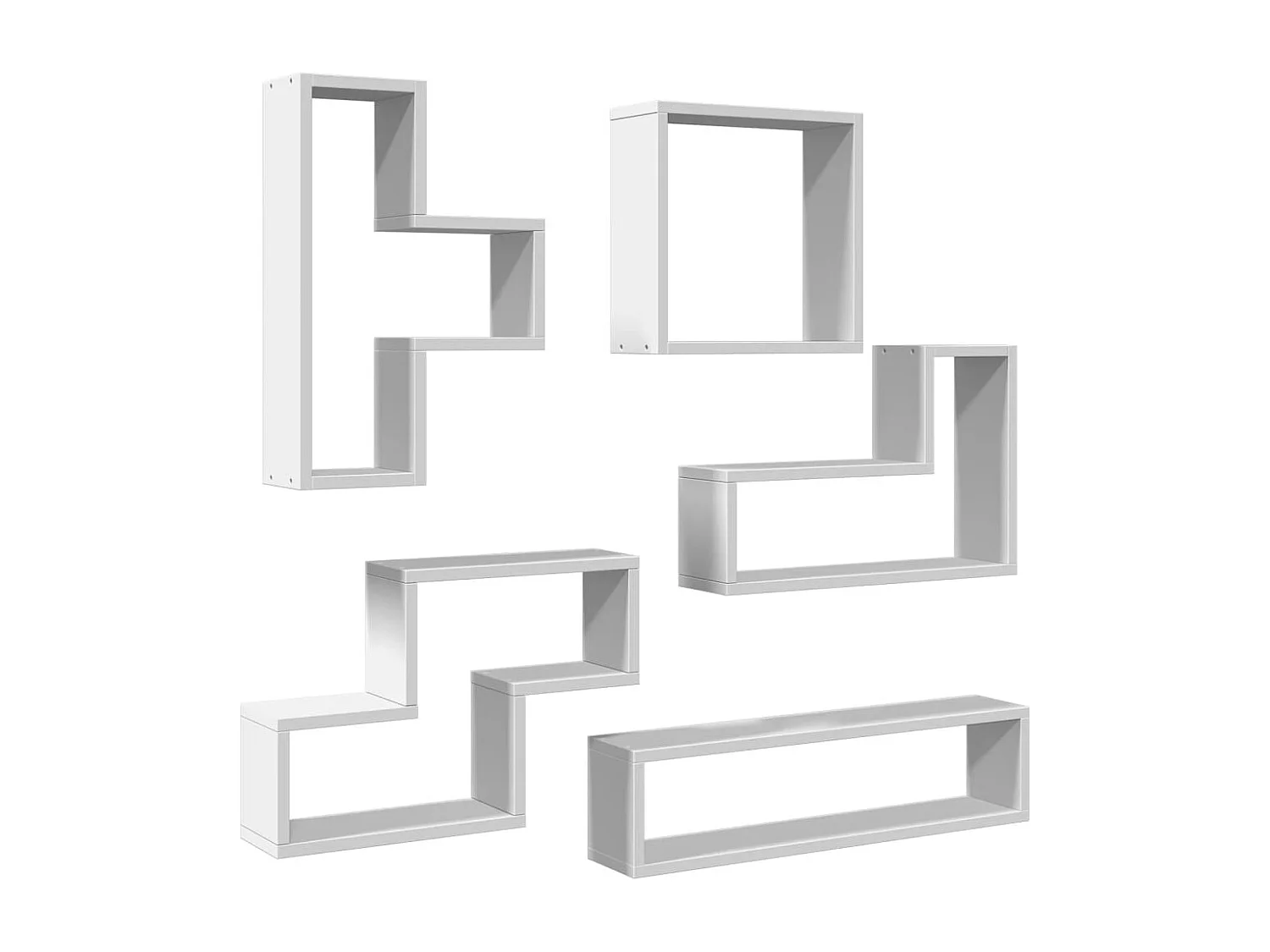 Scaffale a Parete Bianco 90x12x64 cm in Legno Multistrato