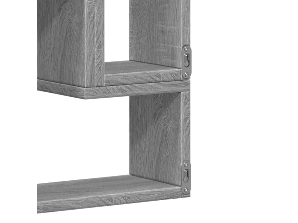 Wandregal Grau Sonoma 96x12x64 cm Holzwerkstoff