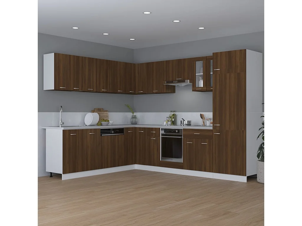 Armoire suspendue Chêne marron 80x31x60 cm Bois d'ingénierie