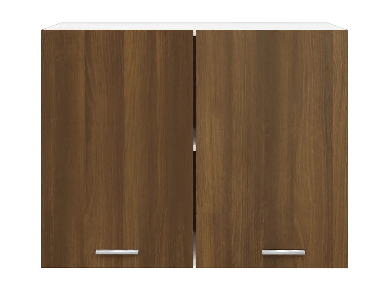 Armoire suspendue Chêne marron 80x31x60 cm Bois d'ingénierie