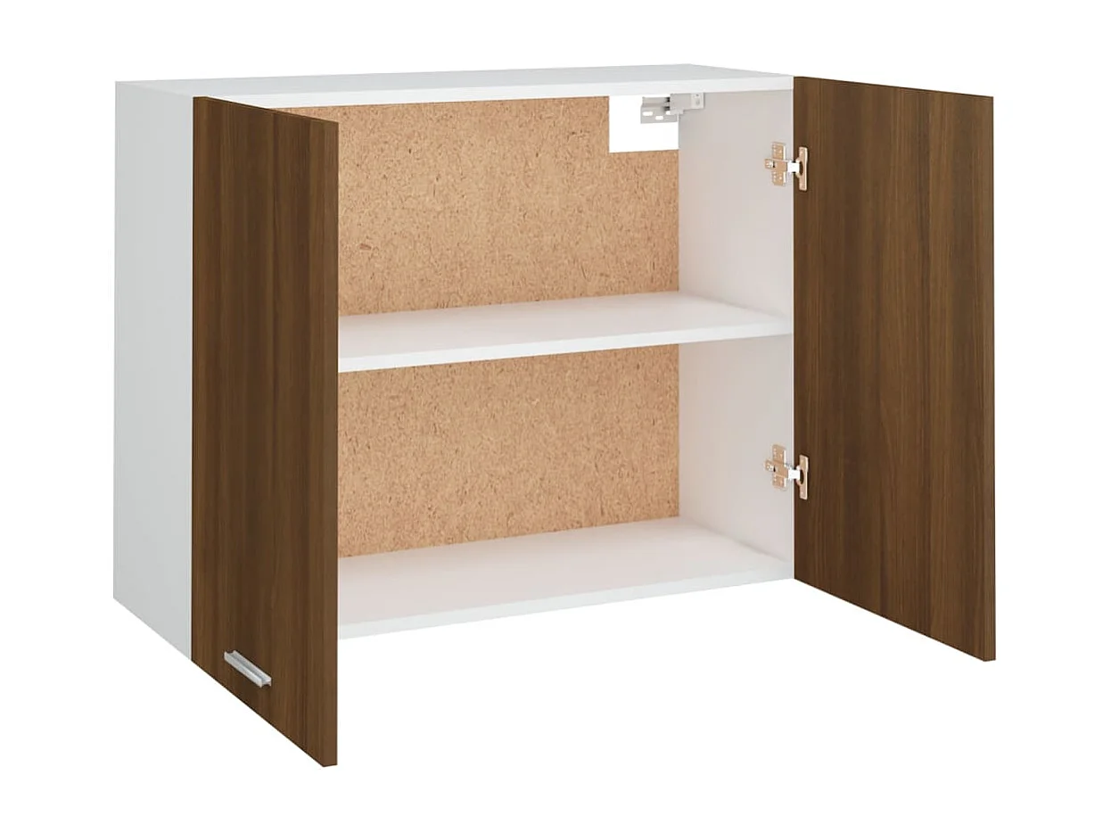 Armoire suspendue Chêne marron 80x31x60 cm Bois d'ingénierie