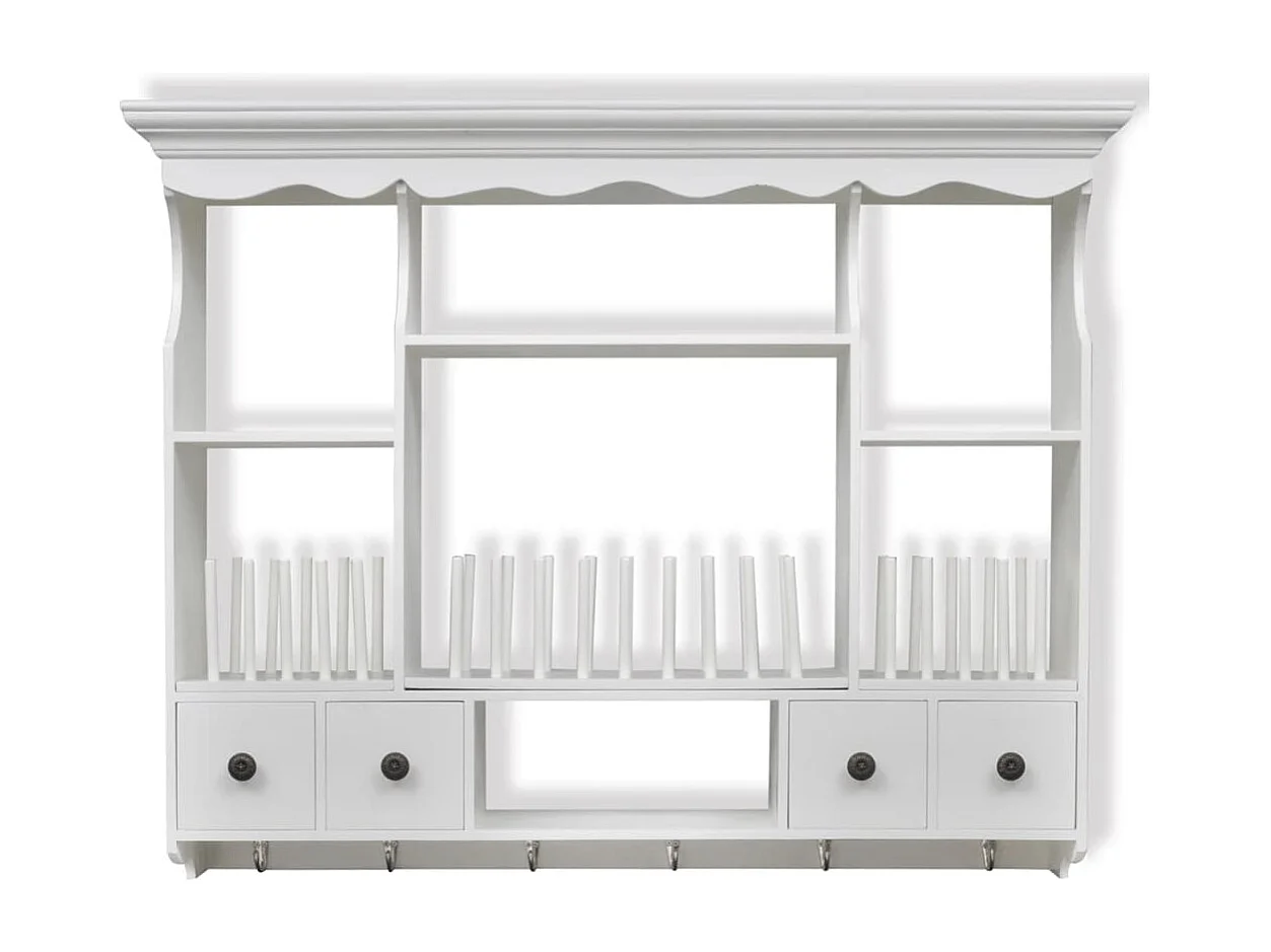 Armoire murale de cuisine en bois Blanc