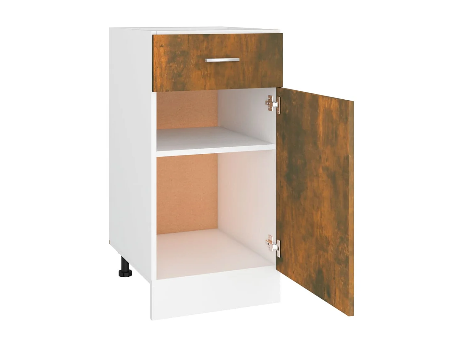 Mueble de suelo con cajón Roble ahumado 40x46x81,5 cm Madera
