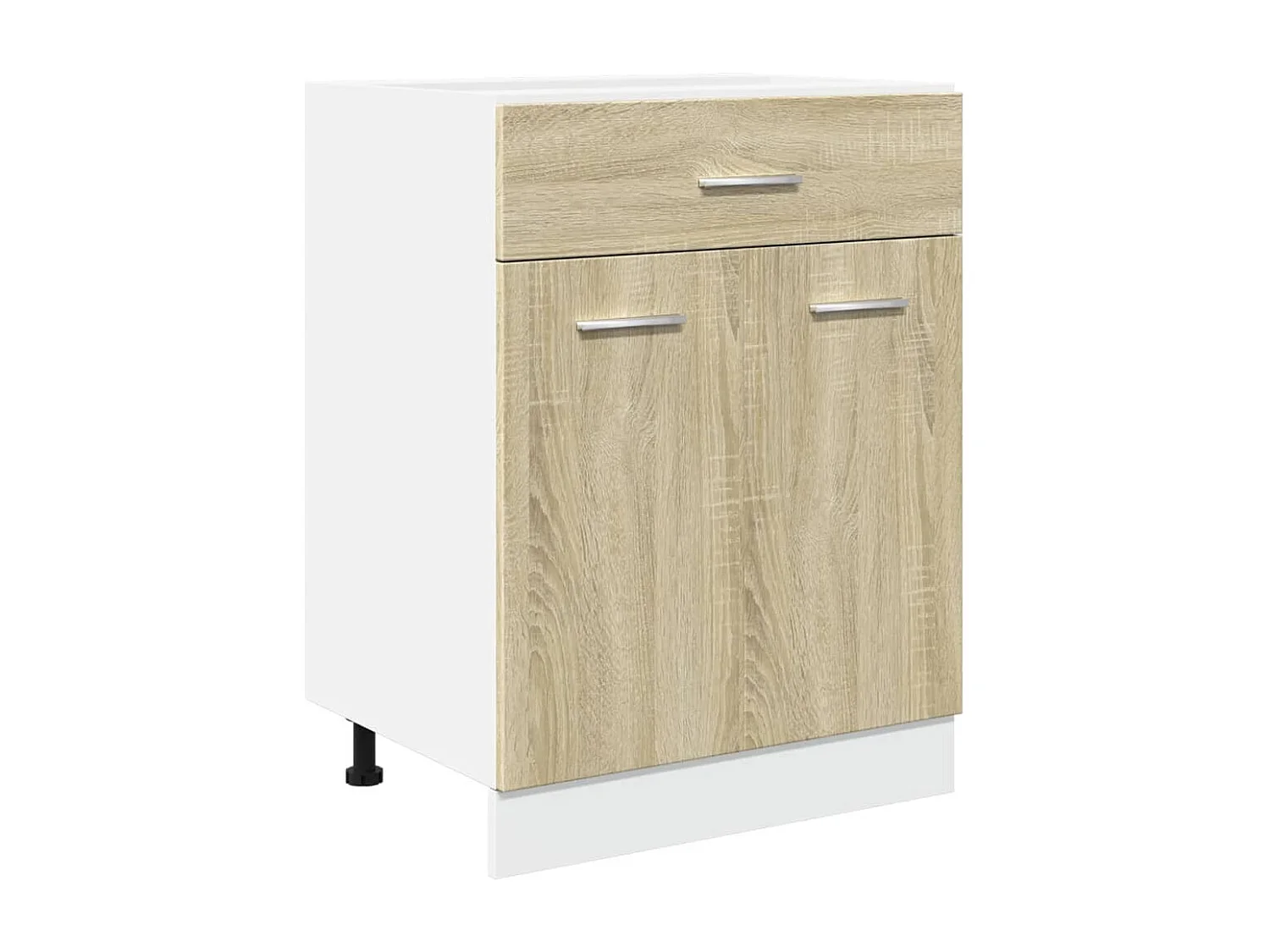 Armoire de plancher tiroir Chêne sonoma 60x46x81,5 cm Aggloméré