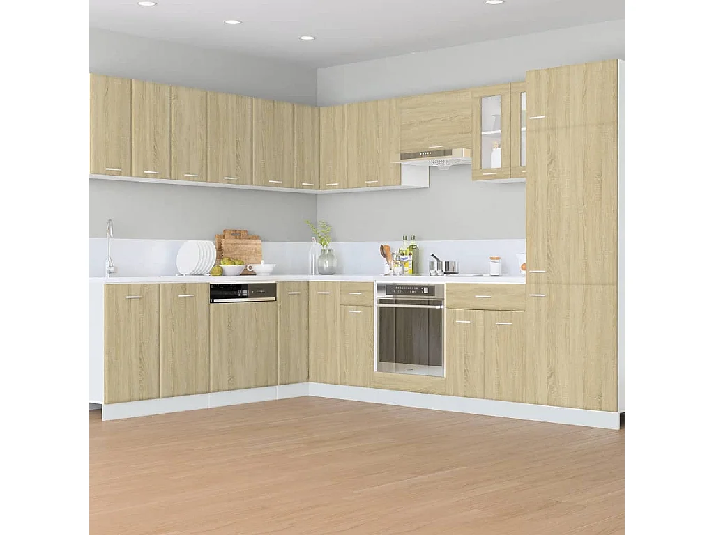 Armoire de plancher tiroir Chêne sonoma 60x46x81,5 cm Aggloméré