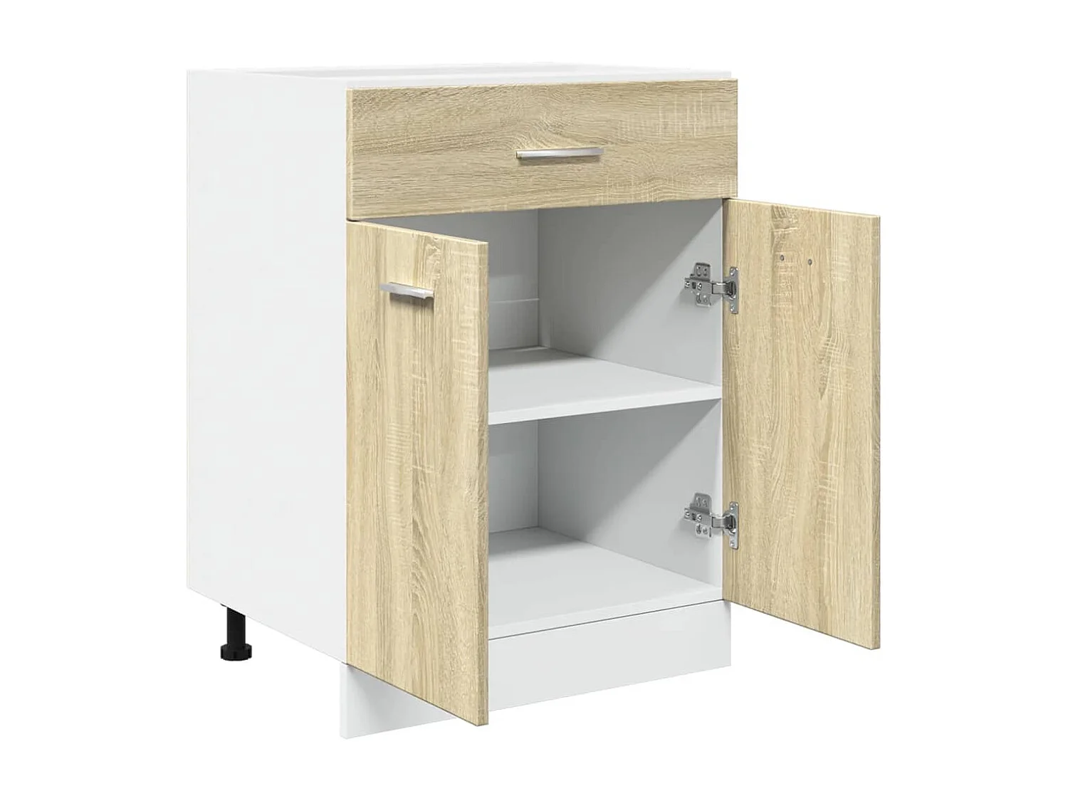 Armoire de plancher tiroir Chêne sonoma 60x46x81,5 cm Aggloméré