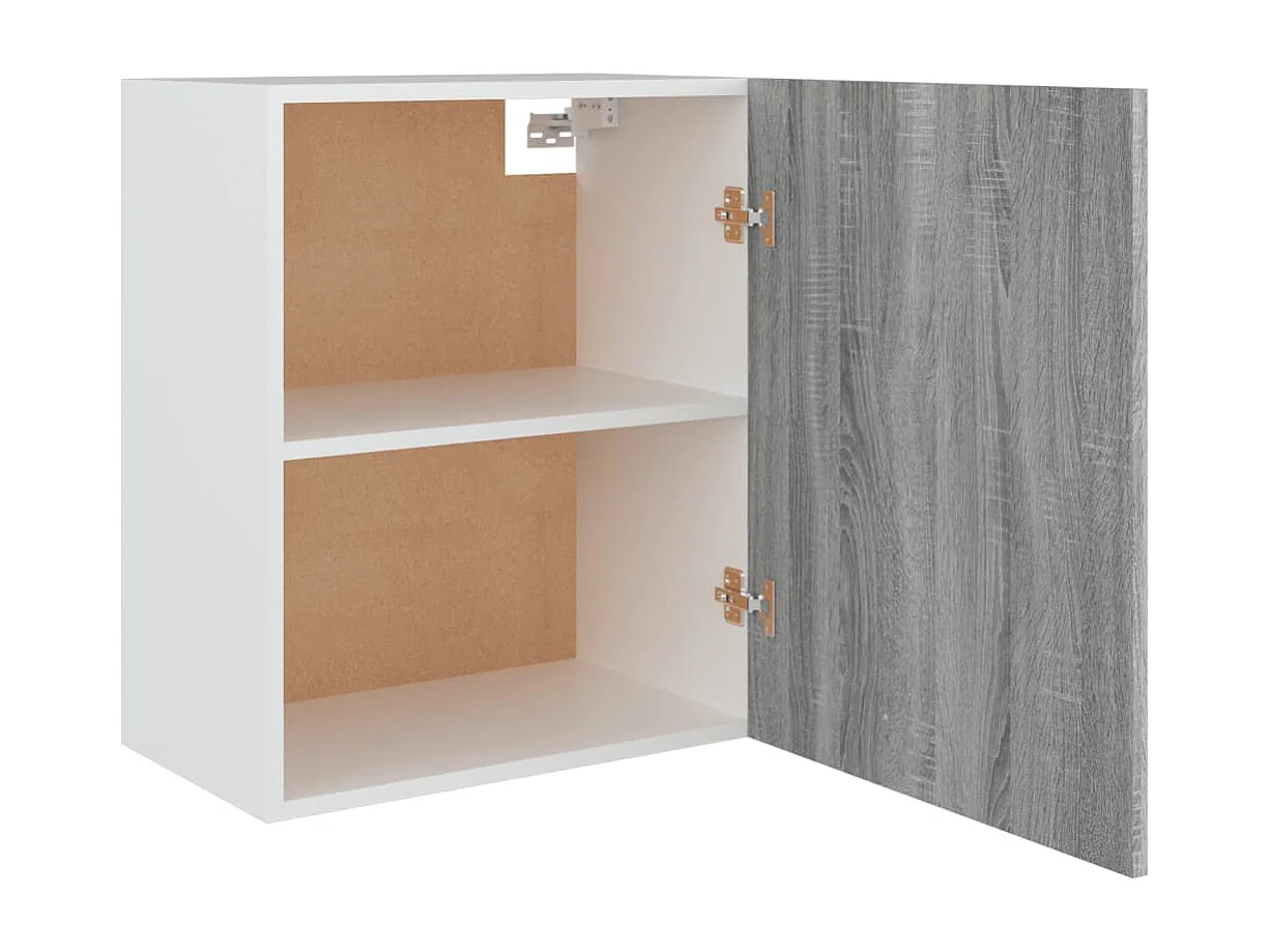 Armoire suspendue Sonoma gris 50x31x60 cm Bois d'ingénierie