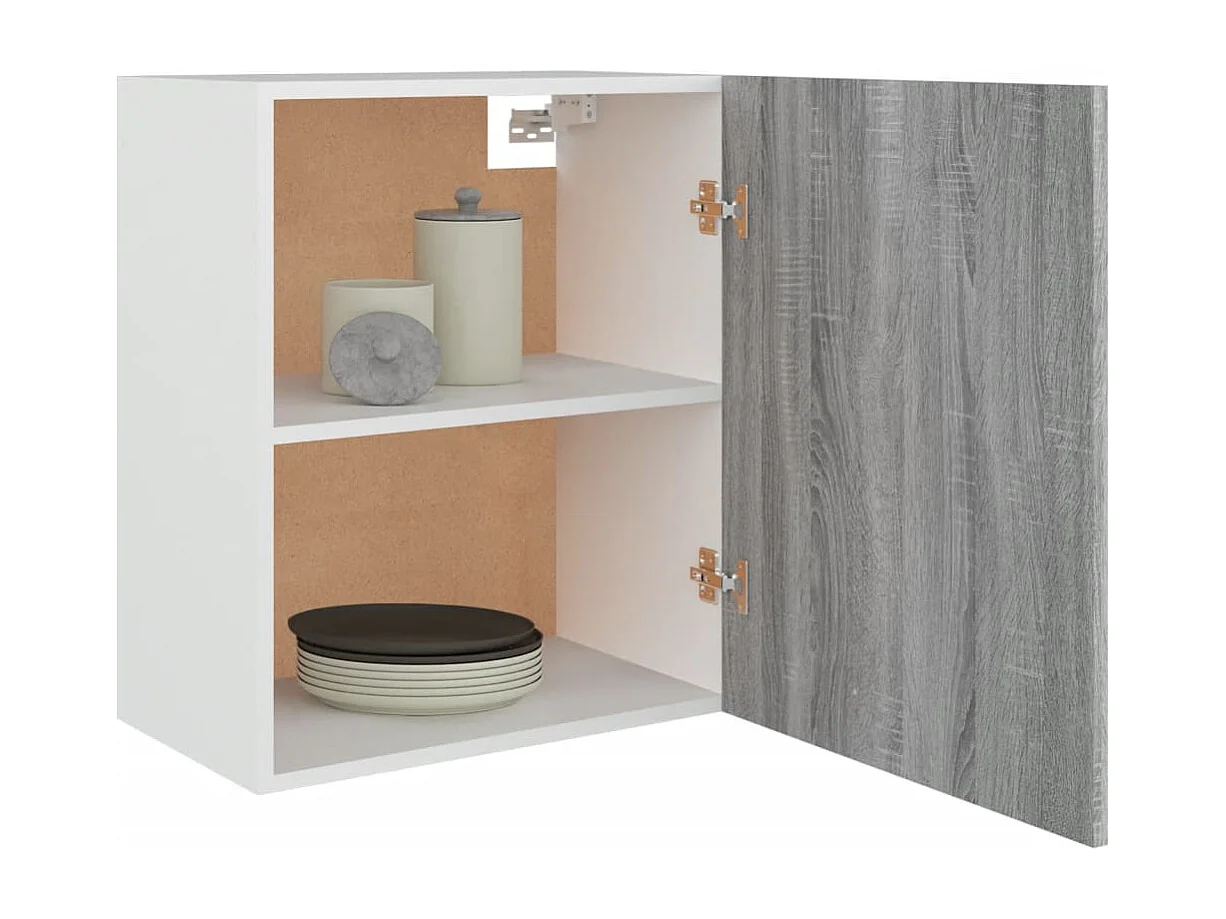 Armoire suspendue Sonoma gris 50x31x60 cm Bois d'ingénierie