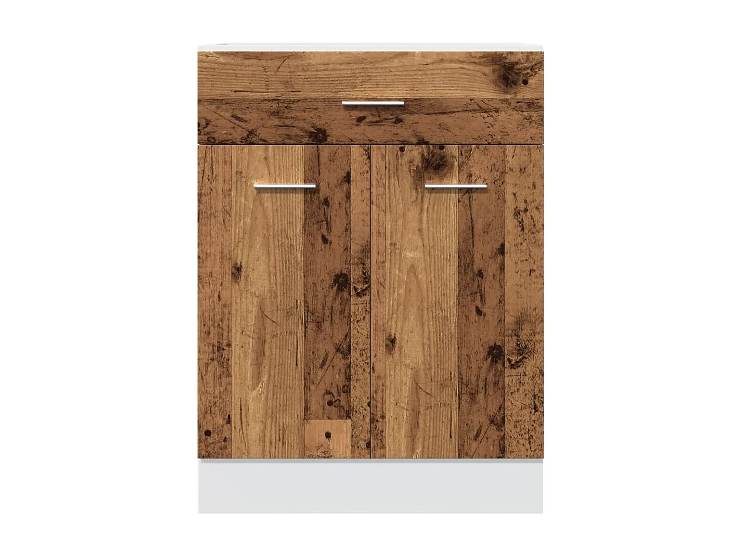 Armoire de plancher à tiroir vieux bois 60x46x81,5 cm