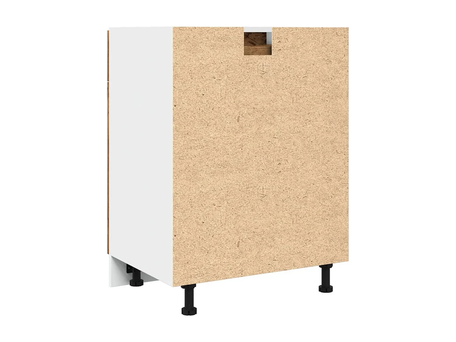 Armoire de plancher à tiroir vieux bois 60x46x81,5 cm