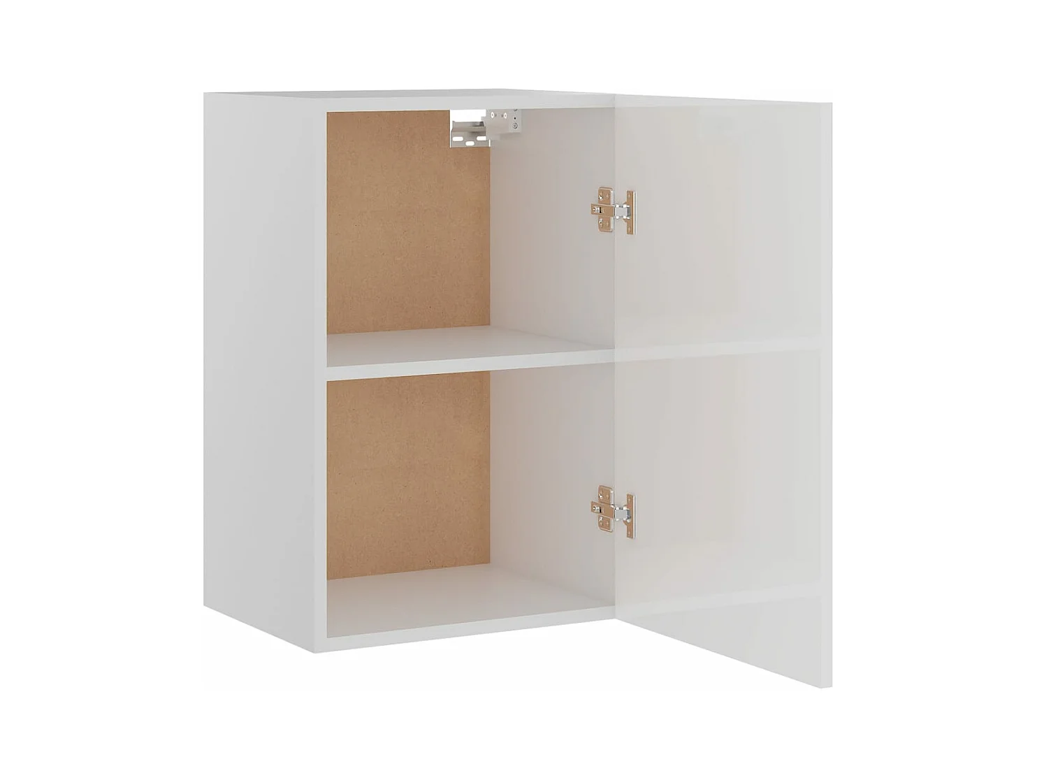 Armoire suspendue Blanc brillant 39,5x31x60cm Bois d'ingénierie