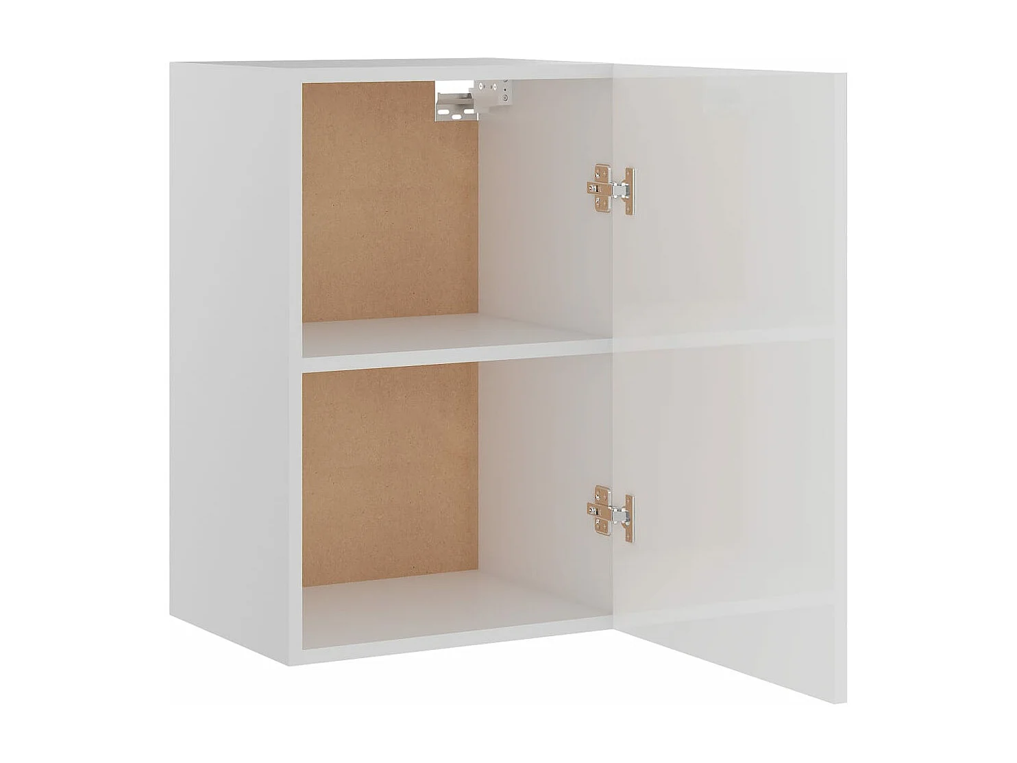 Armario colgante Blanco brillo 39,5x31x60cm Madera contrachapada