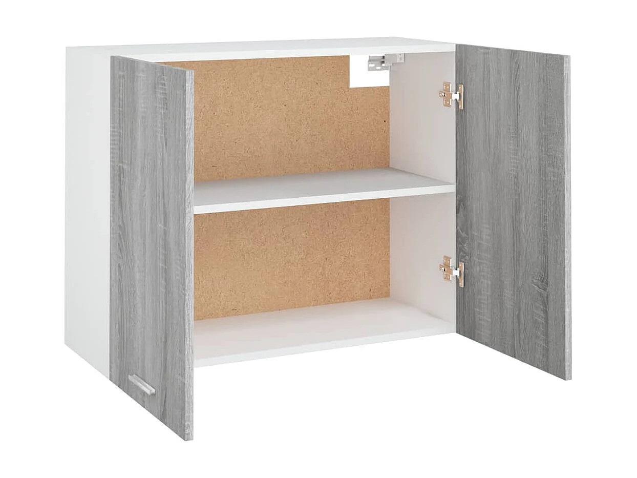 Mueble colgante Sonoma gris 80x31x60 cm Madera contrachapada