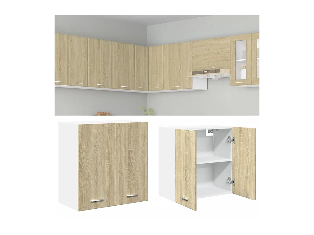 Mobile pensile Rovere Sonoma 60x31x60 cm Truciolare