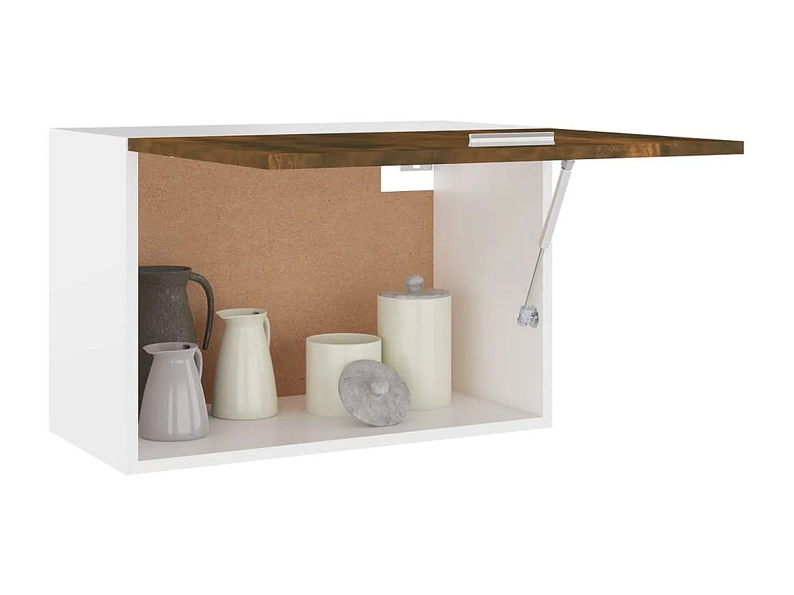 Armoire suspendue Chêne fumé 60x31x40 cm Bois d'ingénierie