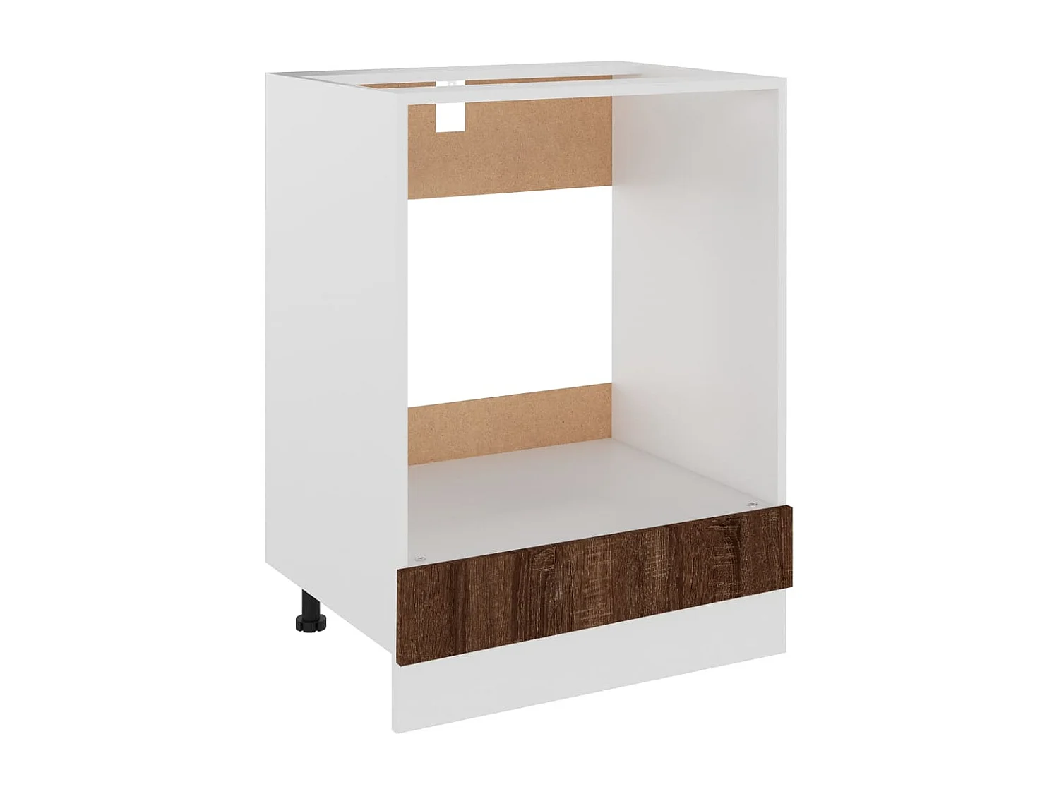 Armoire à four Chêne marron 60x46x81,5 cm Bois d'ingénierie