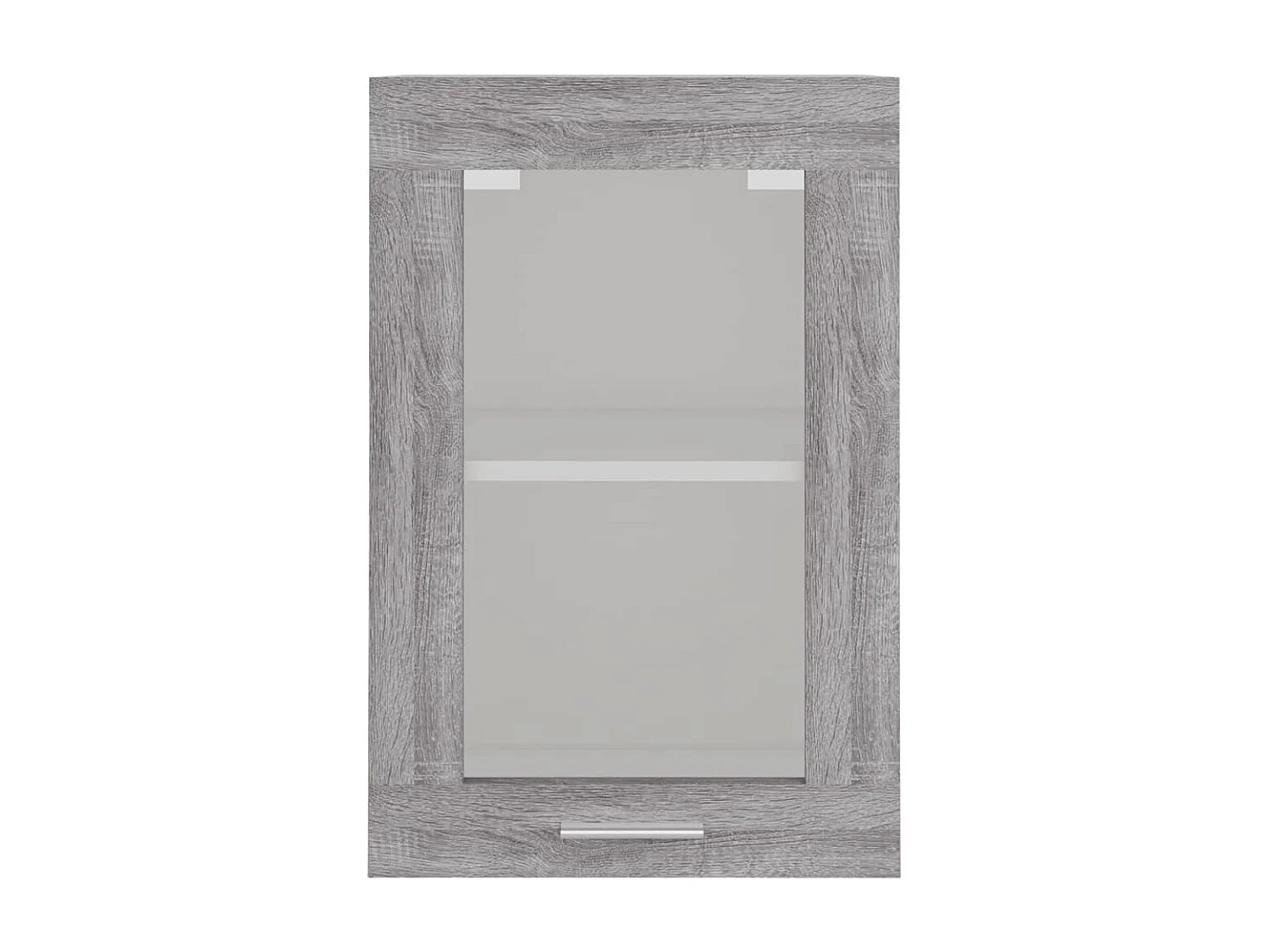 Vitrina suspendida gris Sonoma 40x31x60cm Madera contrachapada