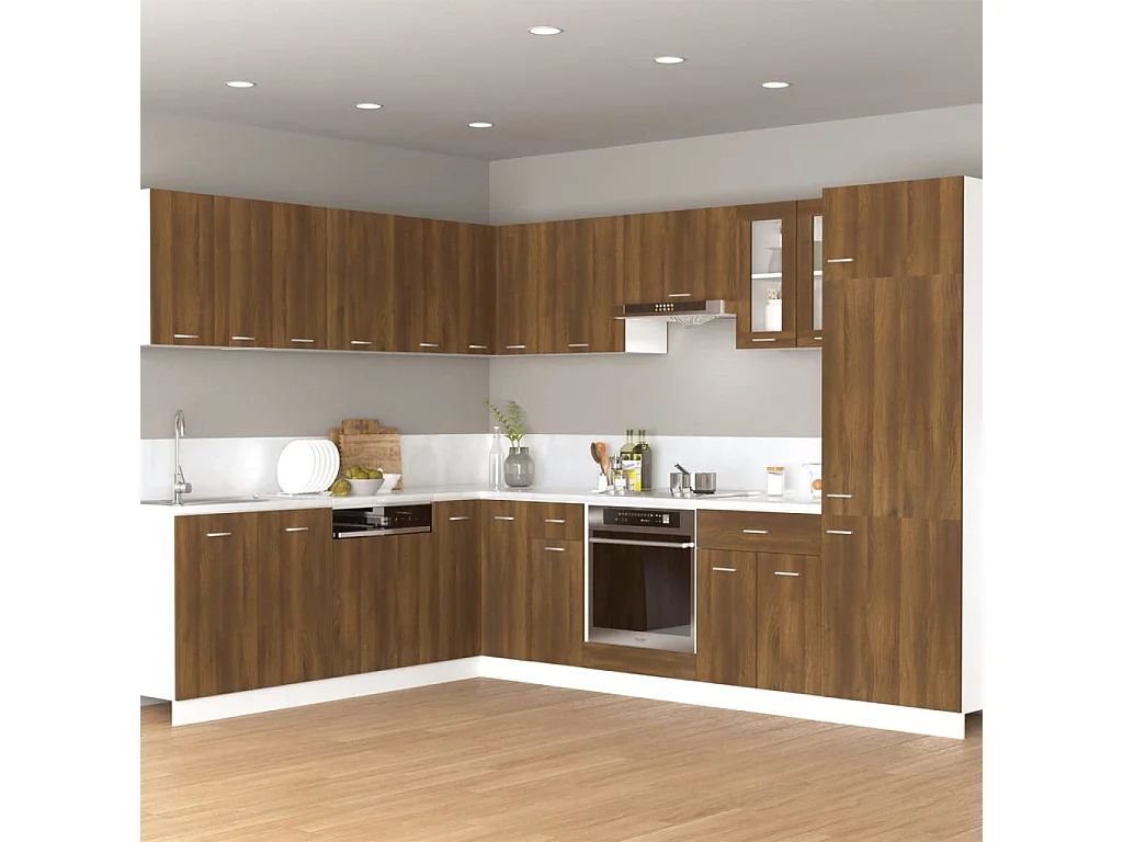 Hängeschrank Braune Eiche 60x31x40 cm Holzwerkstoff