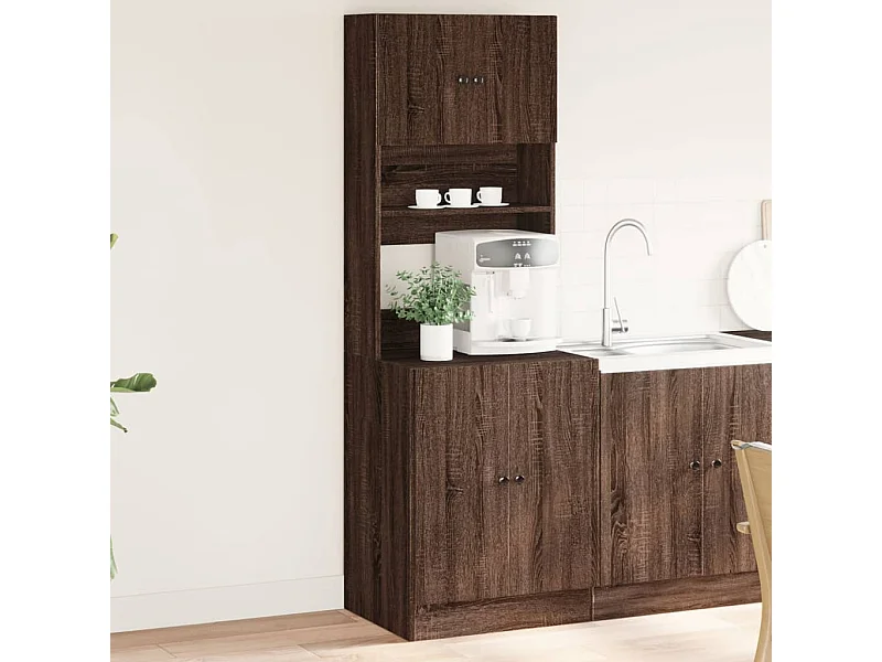 Armoire de cuisine chêne marron 60x50x180 cm bois d’ingénierie