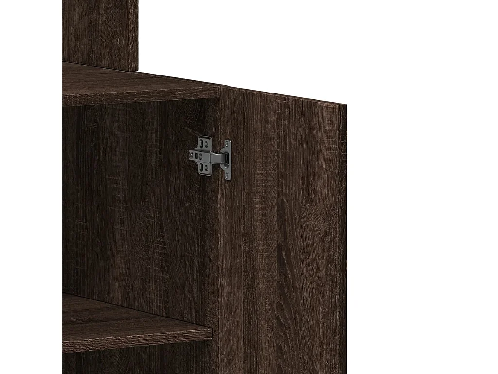 Mobile da cucina in rovere marrone 60x50x180 cm in derivati del legno