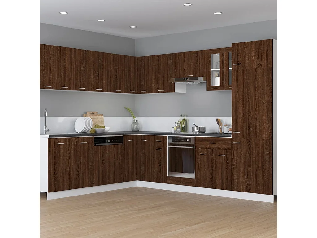 Armoire suspendue Chêne marron 29,5x31x60 cm Bois d'ingénierie