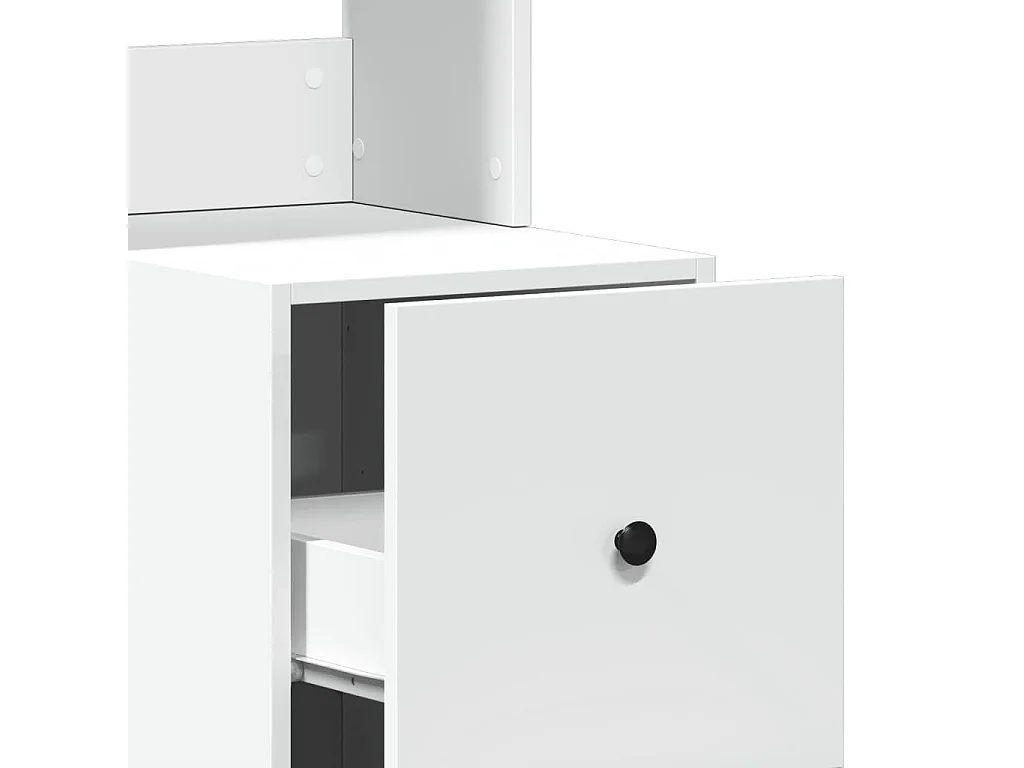 Armário de cozinha branco 35x50x180 cm madeira trabalhada