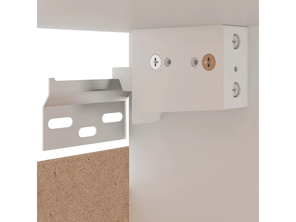 Armoire suspendue Blanc 60x31x60 cm Bois d'ingénierie