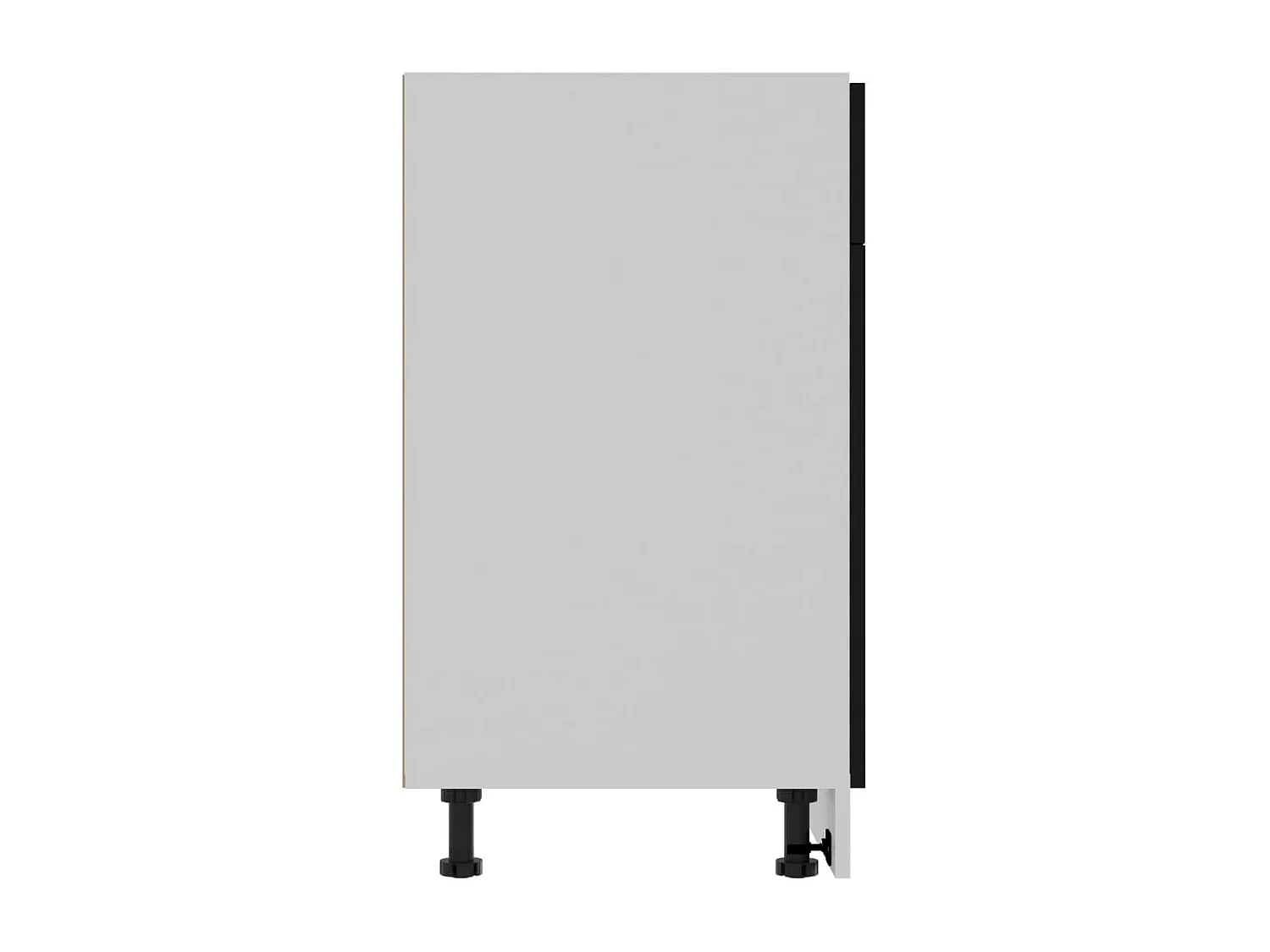 Mobile da terra con cassetto Nero 80x46x81,5 cm MDF