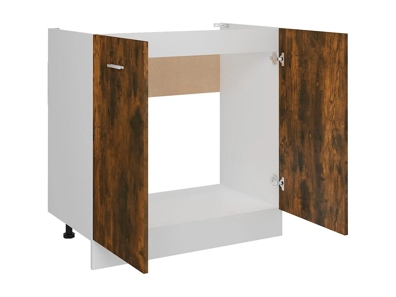 Mobile da terra per lavabo Rovere affumicato 80x46x81,5 cm