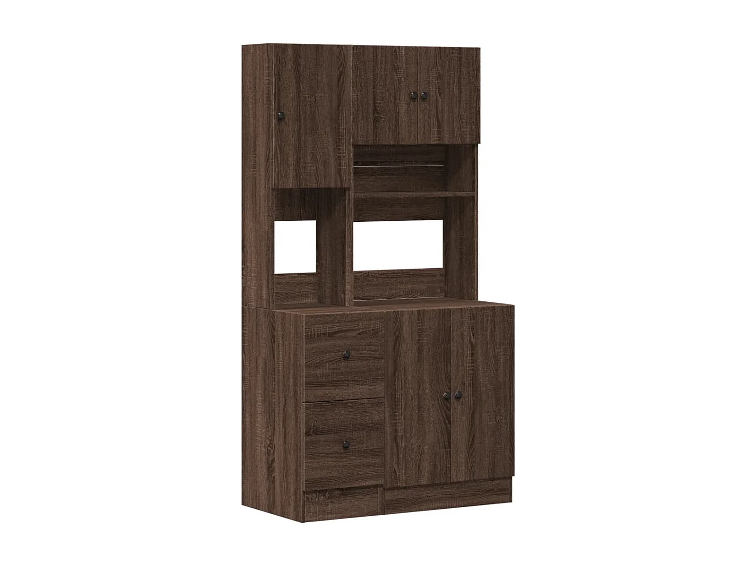 Armoire de cuisine chêne marron 95x50x180 cm bois d’ingénierie