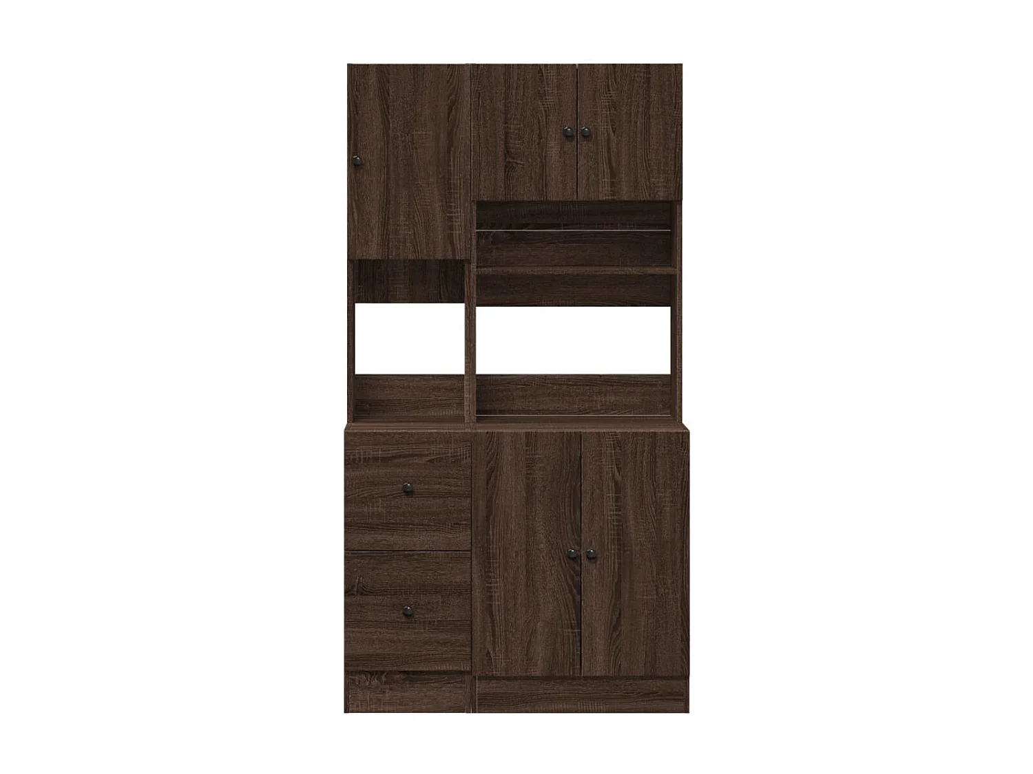 Armoire de cuisine chêne marron 95x50x180 cm bois d’ingénierie