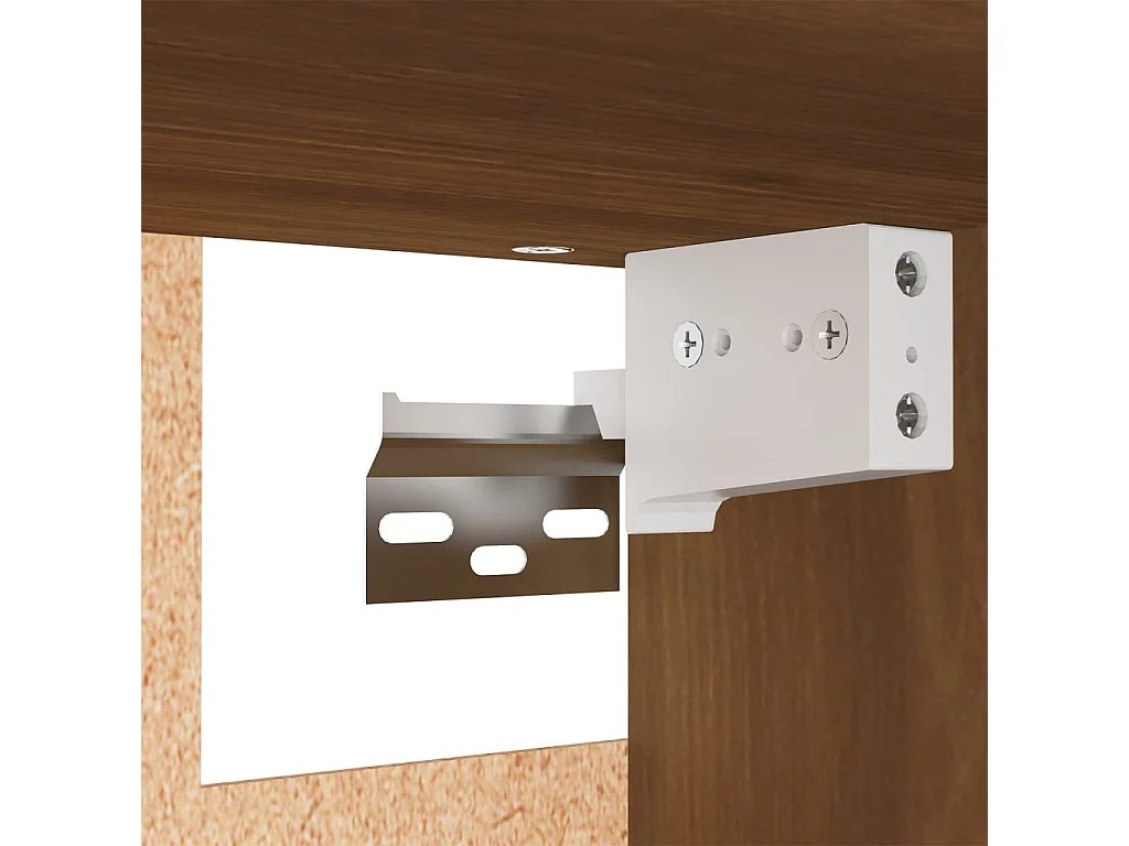 Hängeschrank Räuchereiche 60x31x60 cm Holzwerkstoff